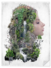 Selvklebende plakat Duality of Nature