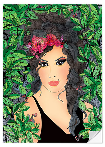 Sticker mural Amy Winehouse