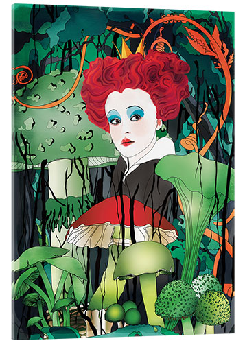 Acrylglasbild Rote Königin Alice im Wunderland