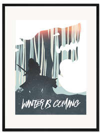 Gerahmter Kunstdruck Winter is coming