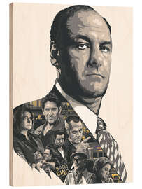 Wood print The Sopranos