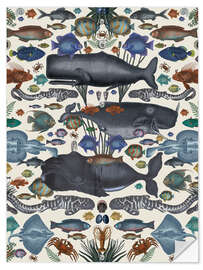 Wall sticker Whales and other marine animals