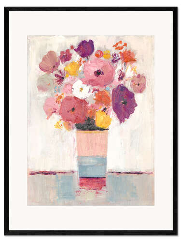 Impression artistique encadrée Bouquet féminin