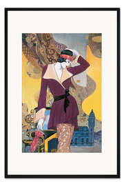 Gerahmter Kunstdruck Stadtleben