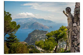 Stampa su alluminio Veduta di Capri