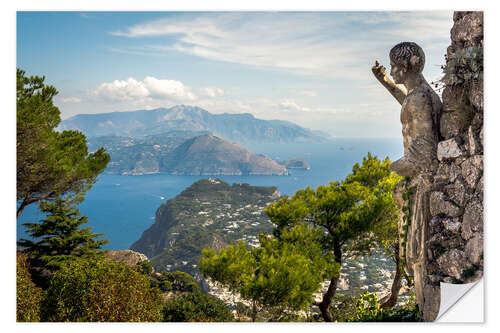 Wall sticker View of Capri