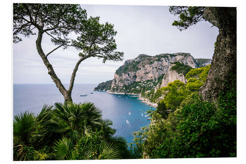 Hartschaumbild Küste von Capri, Italien