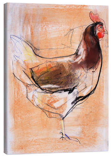 Canvas print Standing Hen