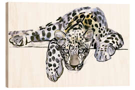 Wood print Arabian Leopard II