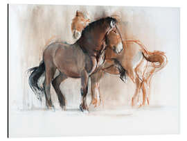 Magnettafel Zwei Pferde