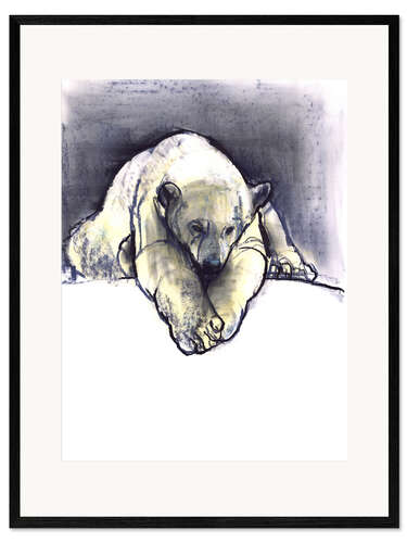 Kehystetty taidepainatus Resting polar bear
