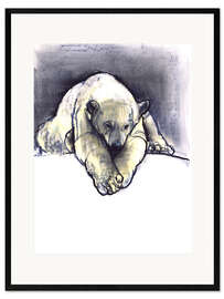 Kehystetty taidepainatus Resting polar bear