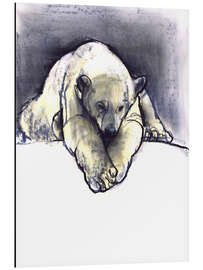 Magnettafel Ruhender Eisbär