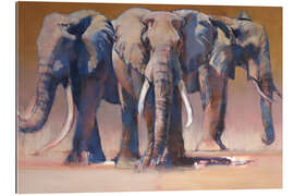 Gallery print Three elephants