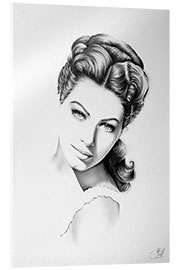 Acrylglasbild Ava Gardner I