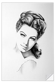 Selvklæbende plakat Ava Gardner I