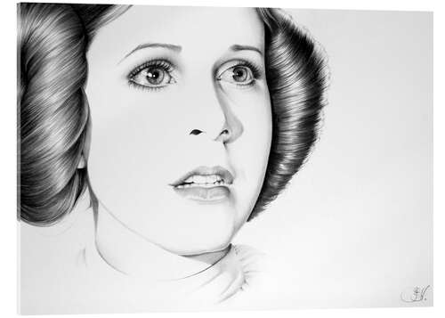 Akrylbilde Carrie Fisher