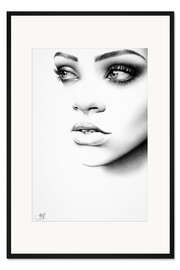 Gerahmter Kunstdruck Rihanna