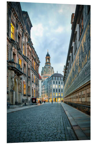 PVC print Prinsenspoorweg Dresden met Frauenkirche