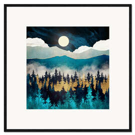 Framed art print Evening mist landscape