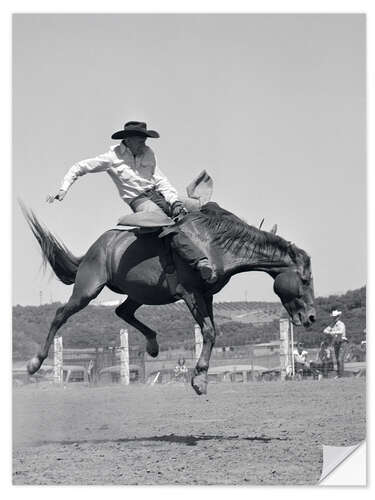 Selvklebende plakat Western hest show