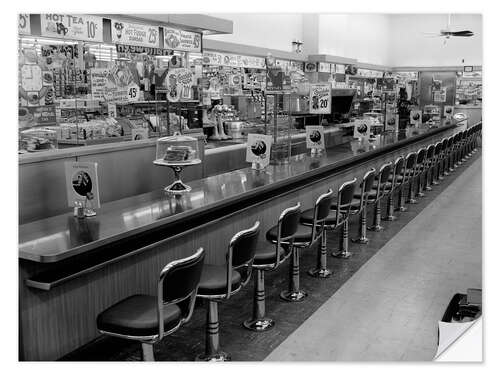 Wall sticker Vintage cafeteria design