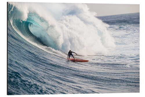 Stampa su alluminio L'onda perfetta in Hawaii, USA