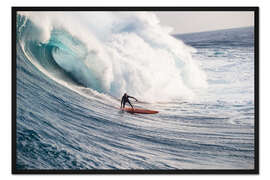 Gerahmter Kunstdruck Die perfekte Welle auf Hawaii, USA