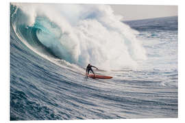 Foam board print The perfect wave in Hawaii, USA