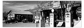 Wandsticker Tankstelle on der Route 66, Hackenberry, USA