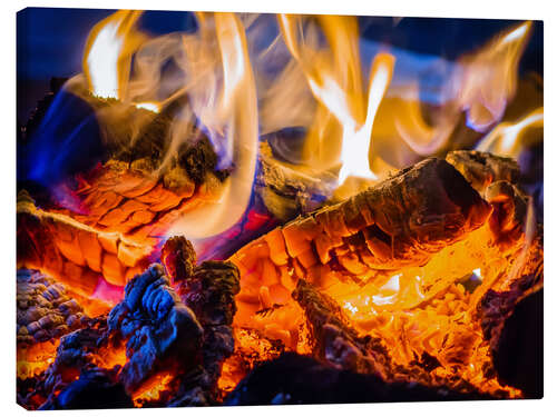 Canvas print Crackling fire