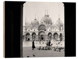 Cuadro de madera Vista a través del portal de la catedral de San Marcos en Venecia