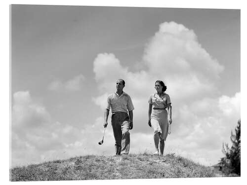 Acrylic print Golf game on the weekend