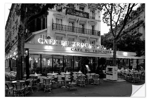 Vinilo para la pared Café de la calle en París, Francia