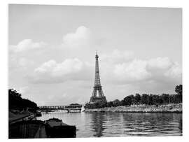 Foam board print Eiffel Tower on the Seine