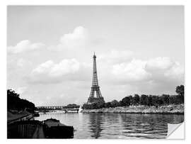 Wall sticker Eiffel Tower on the Seine