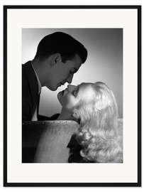Gerahmter Kunstdruck Der Kuss - Filmszene