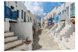 PVC print White city in Greece