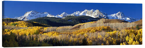 Leinwandbild Rocky Mountains im Herbst