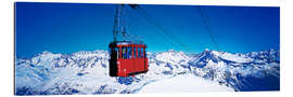 Gallery print Cable car to Gemsstock, Switzerland