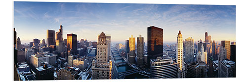 Foam board print Chicago at sunrise