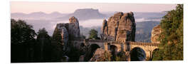 Foam board print Bastei Bridge in Saxon Switzerland