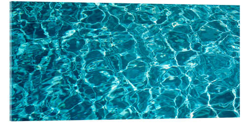 Acrylglasbild Sanfte Wellen im Swimming Pool