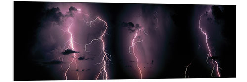 Foam board print Lightning and thunder II