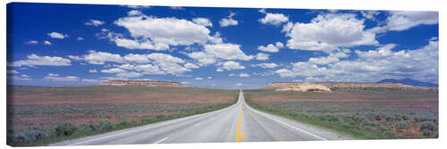 Canvas print Highway through the desert, Utah