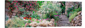 Tableau en aluminium Jardin de fleurs en Catalogne