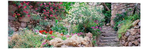 Foam board print Flower garden in Catalonia