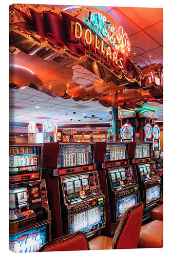 Leinwandbild Spielautomaten in Las Vegas