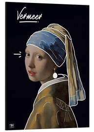 Magnettafel Das Mädchen mit dem Perlenohrgehänge