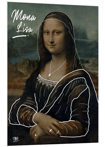 PVC-tavla Mona Lisa illustration